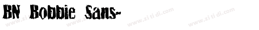 BN Bobbie Sans字体转换